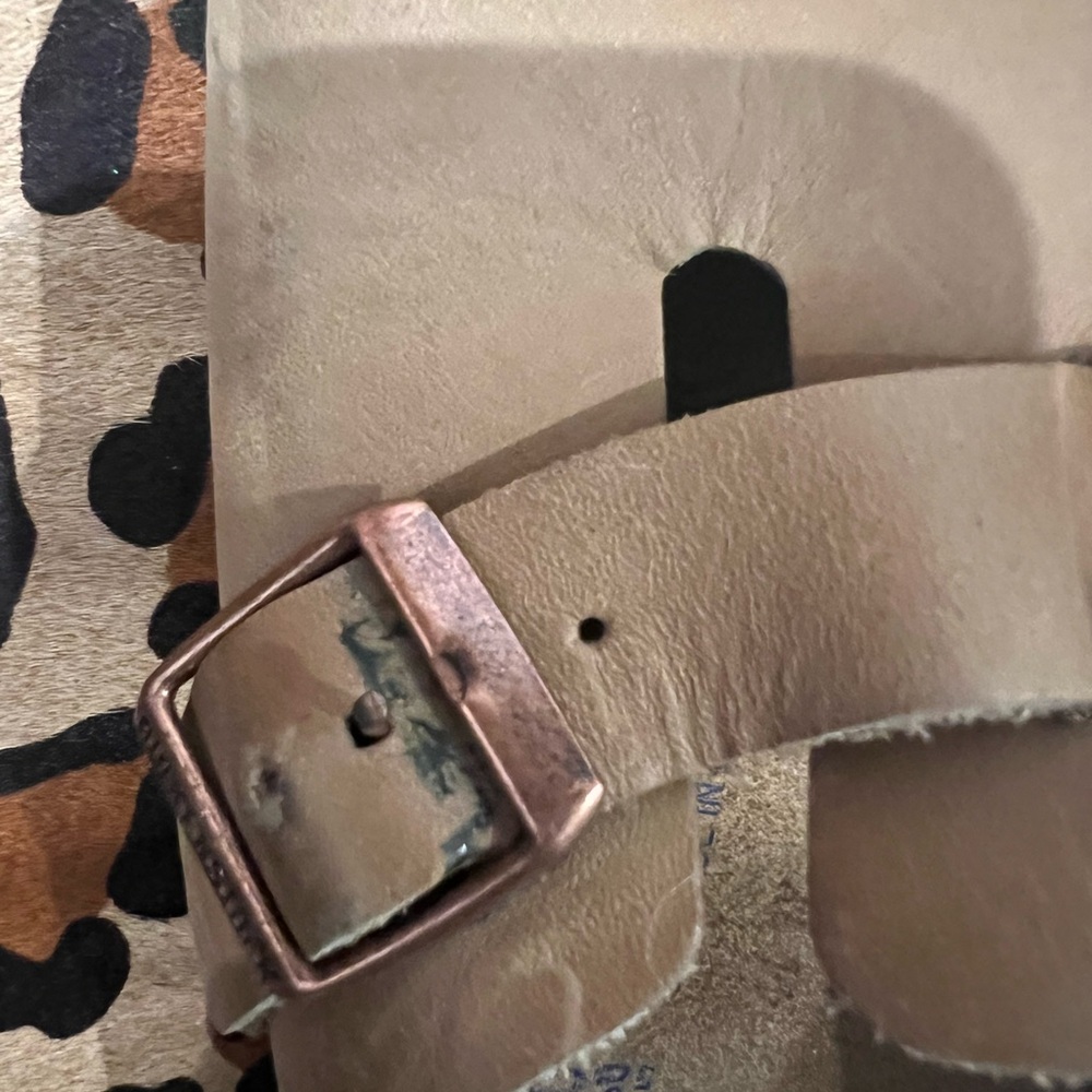 Birkenstock Tan Leather Clogs - Picture 3 of 5